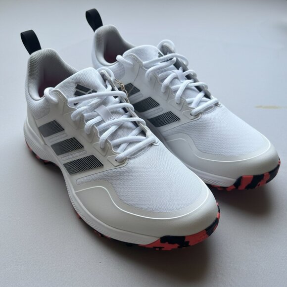 Adidas Tech Response SL 3 Golf Shoes NWT 8.5 White Solar Red Golfcore